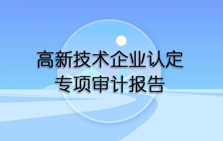 高新审计报告内容包括哪些？